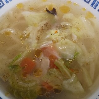 余った八宝菜で簡単野菜うどん